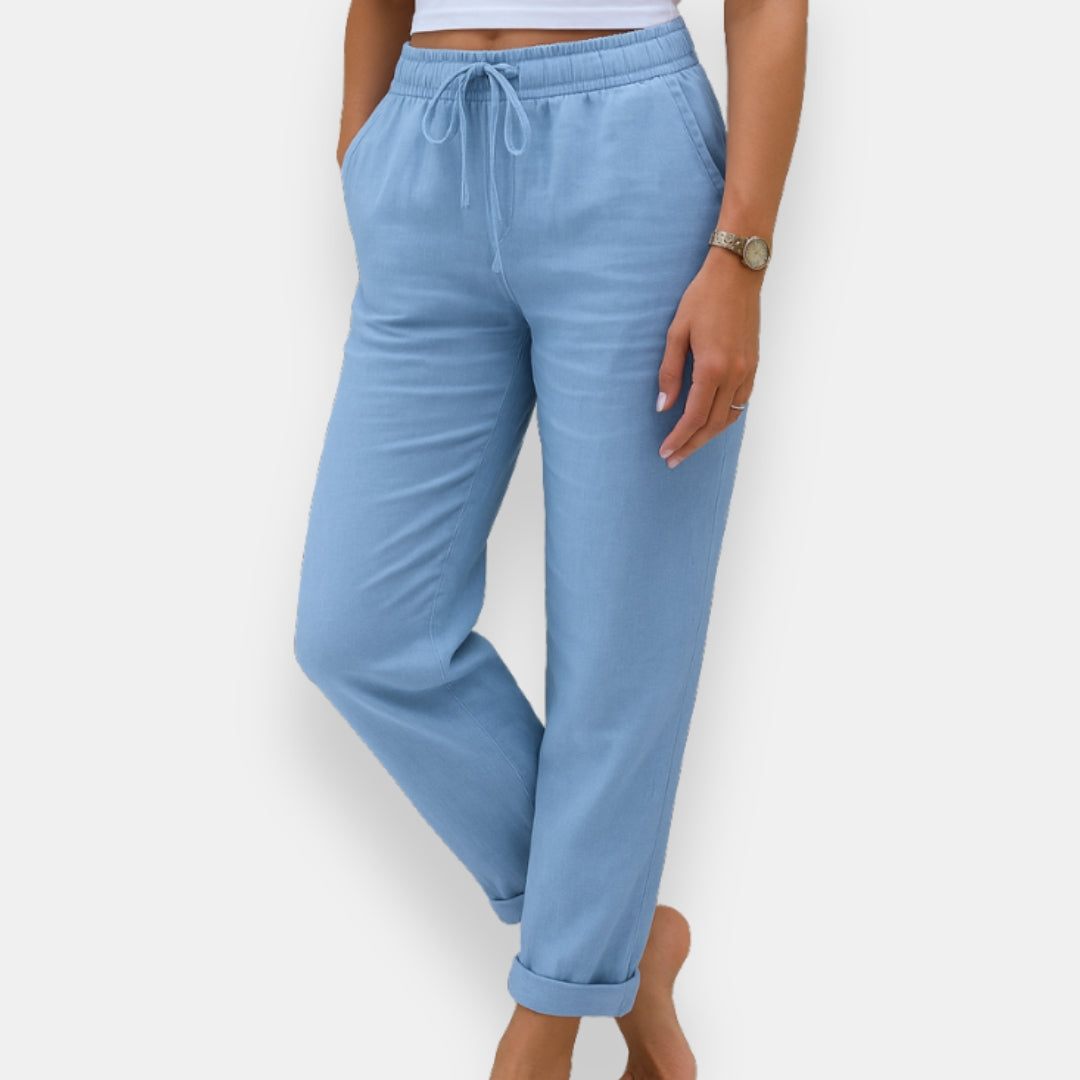 Talina | Pantalon Lin Cordon