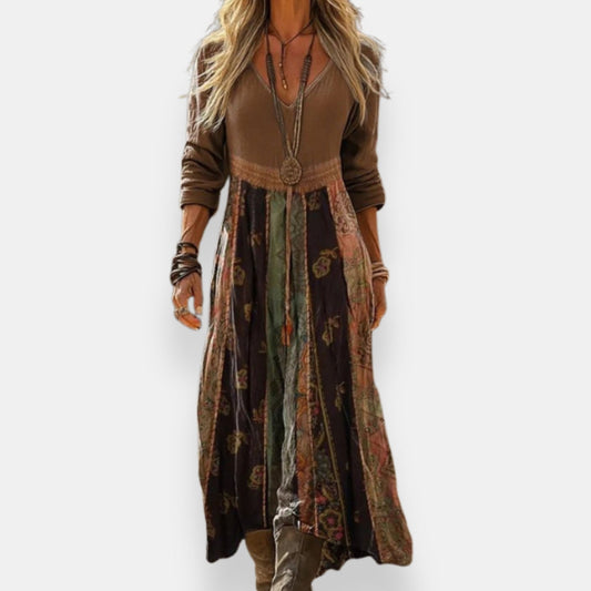 Naïse | Robe Longue Patchwork