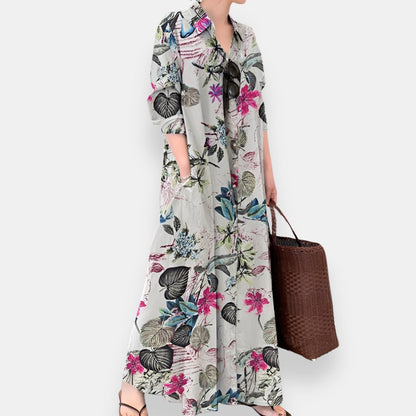 Corinne | Robe Chemise Fleurie