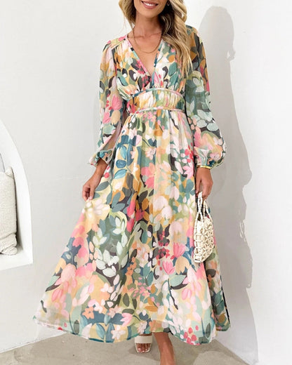 Celine | Robe femme avec motif floral