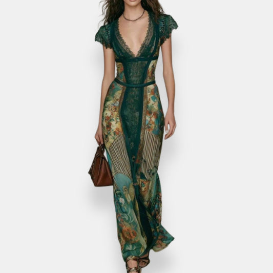 Éloane | Robe Fleurie Dentelle