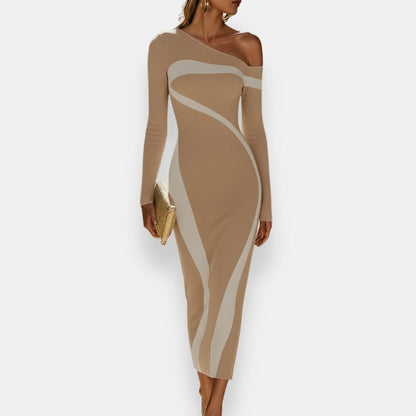 Mahéline | Robe longue asymétrique