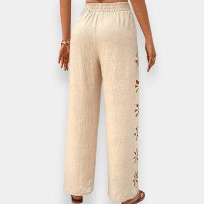 Vianne | Pantalon Fleuri Ajouré