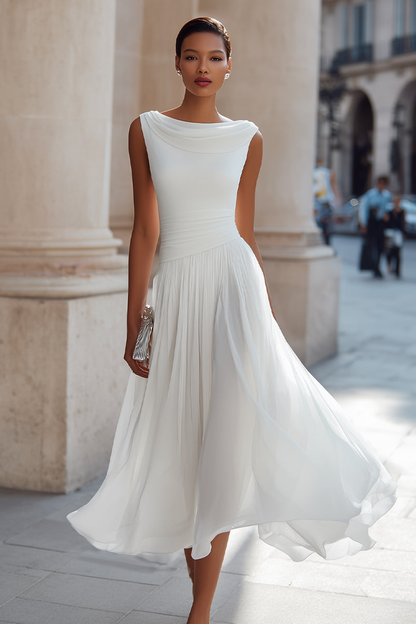 Victoire | Robe midi de cérémonie élégante