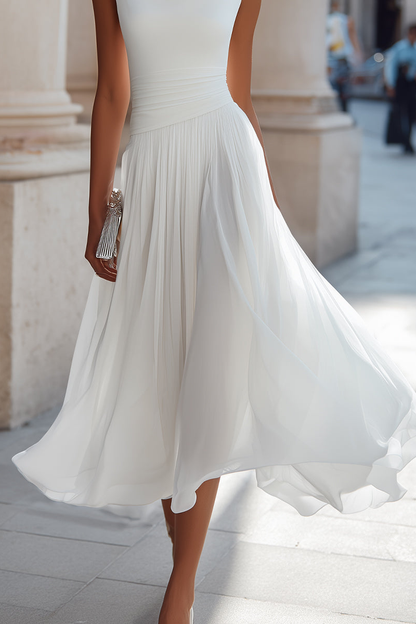 Victoire | Robe midi de cérémonie élégante