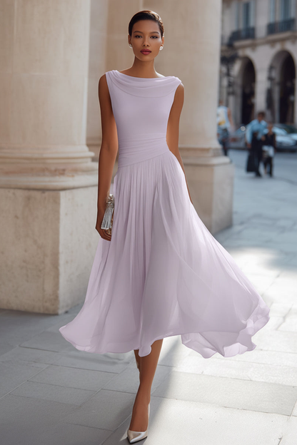 Victoire | Robe midi de cérémonie élégante