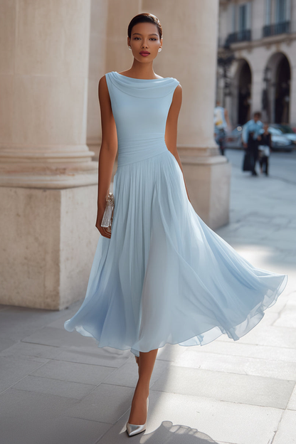 Victoire | Robe midi de cérémonie élégante