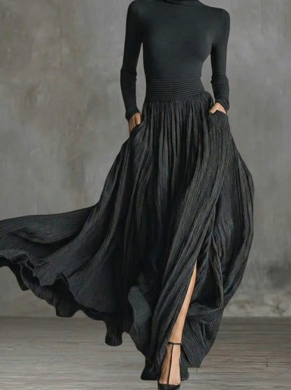 Alessia | Robe maxi taille haute