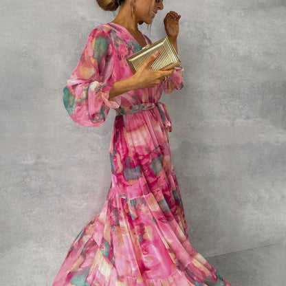 Hazel | Robe portefeuille à motif floral