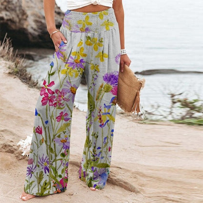 Women's Pants | Wide-Leg Floral