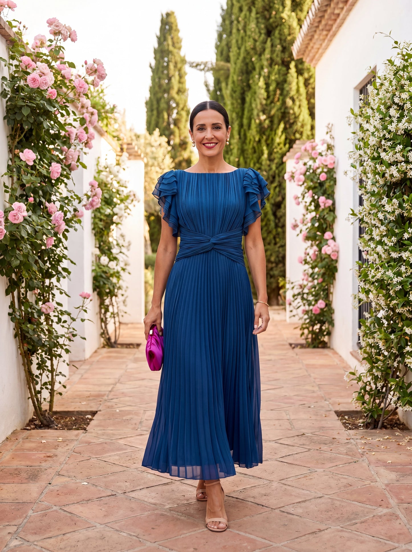 Seraphina | Robe maxi élégante avec taille drapée