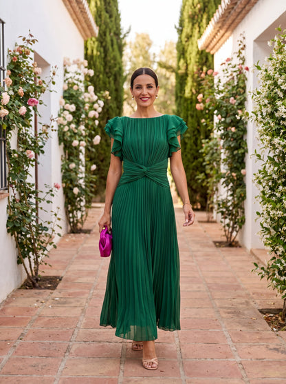 Seraphina | Robe maxi élégante avec taille drapée