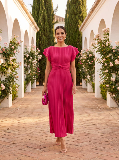 Seraphina | Robe maxi élégante avec taille drapée