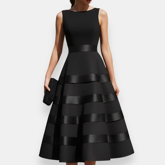 Ervanie | Robe Midi Satin Bands