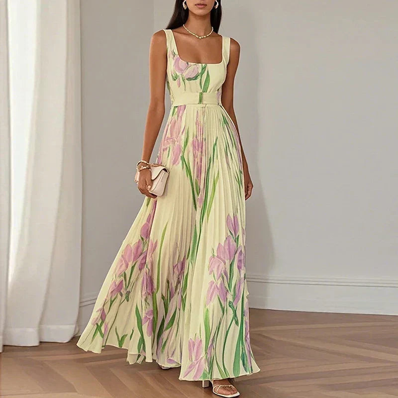Oriah | Robe Maxi A-Ligne Fleurie