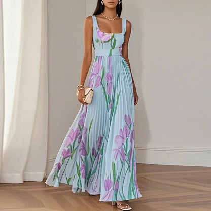 Oriah | Robe Maxi A-Ligne Fleurie