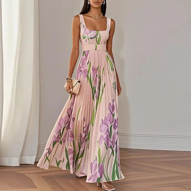 Oriah | Robe Maxi A-Ligne Fleurie