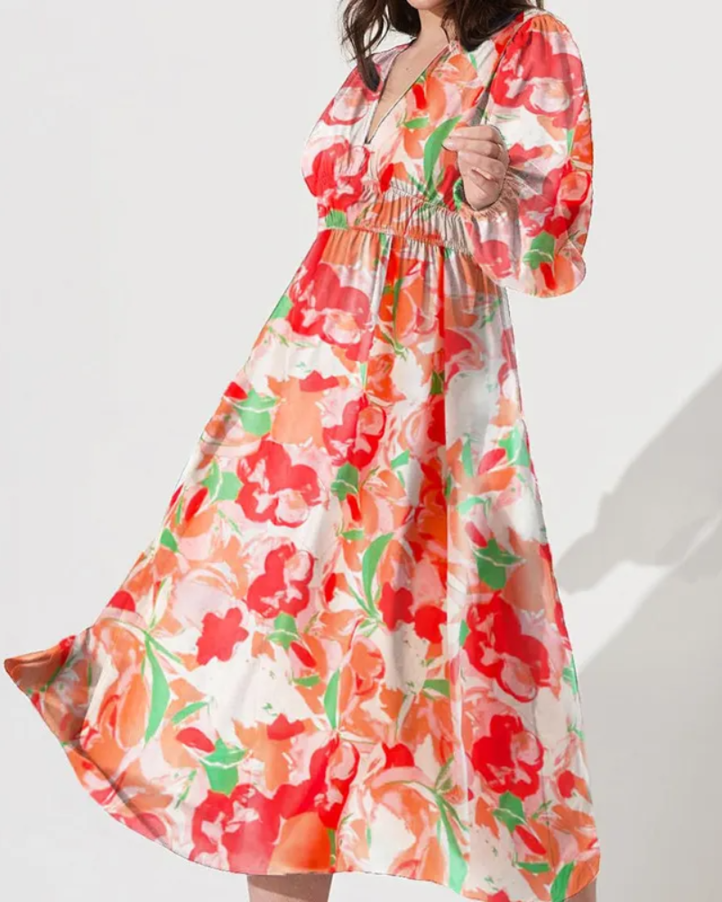 Celine | Robe femme avec motif floral