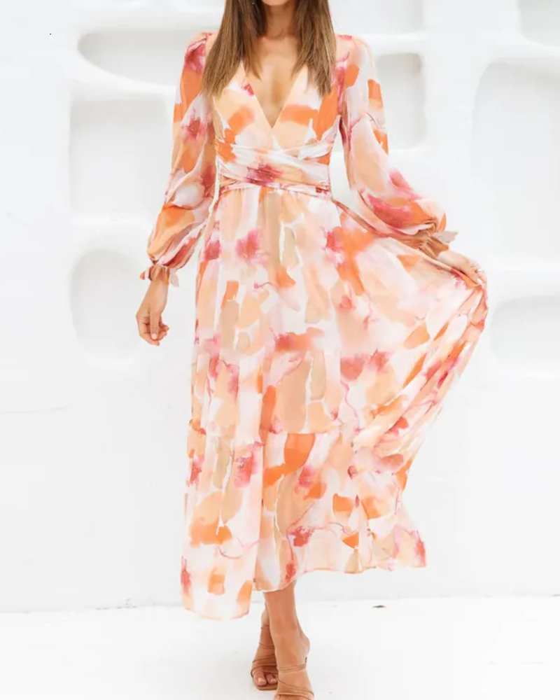 Celine | Robe femme avec motif floral