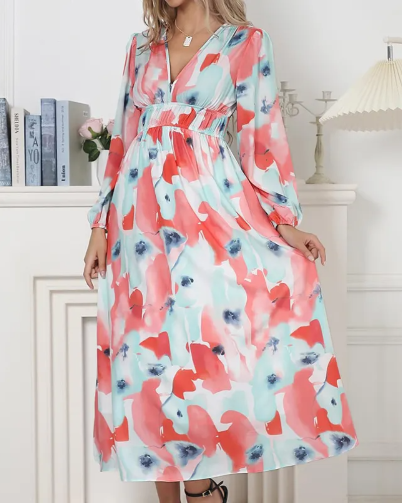 Celine | Robe femme avec motif floral