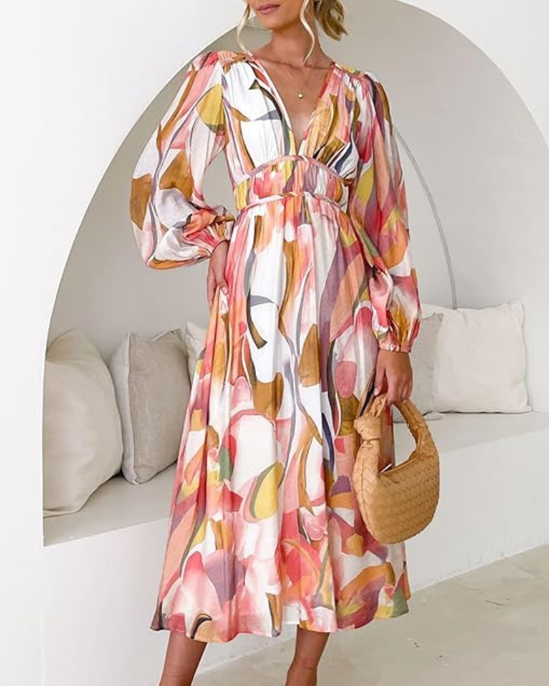 Celine | Robe femme avec motif floral