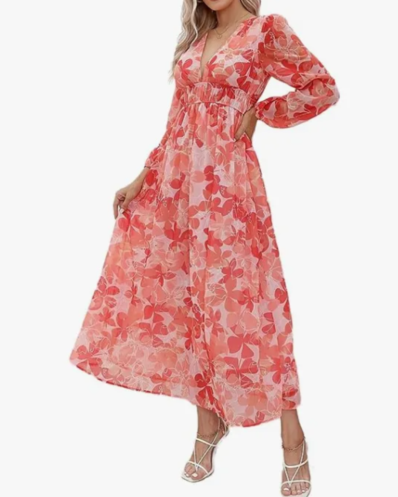 Celine | Robe femme avec motif floral
