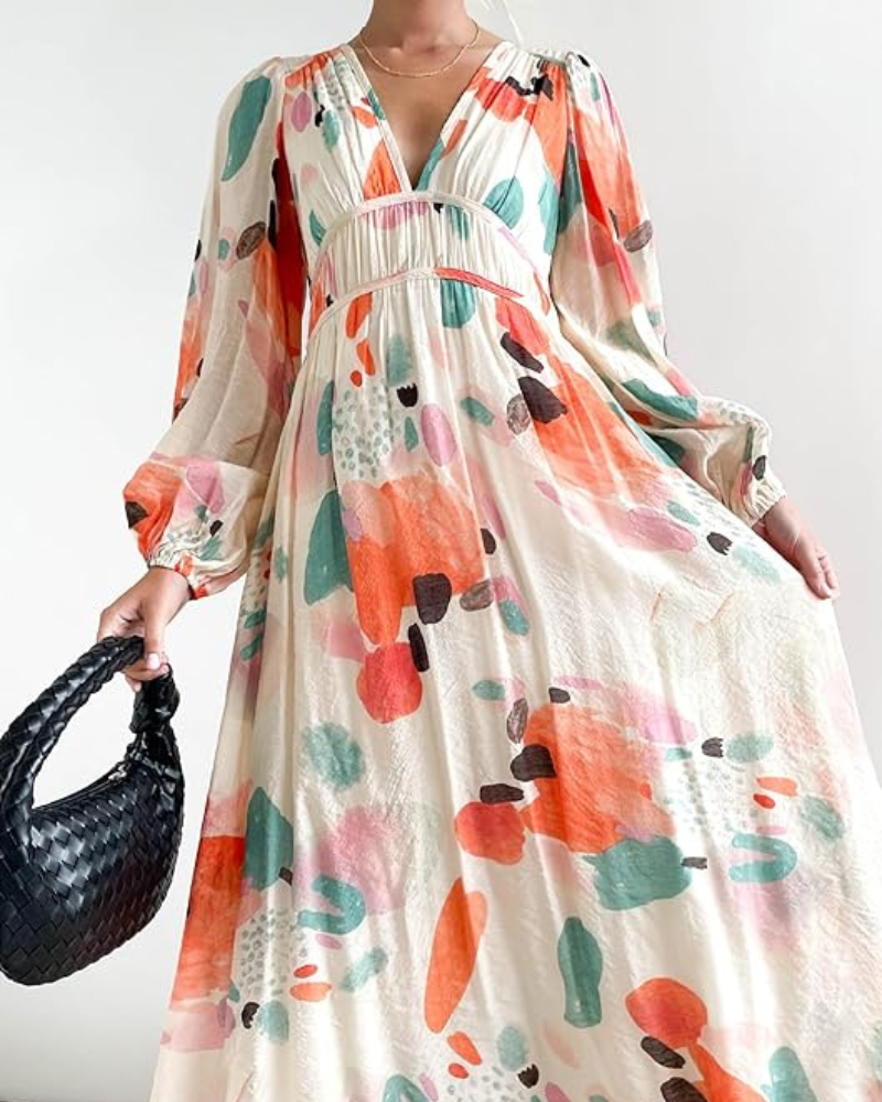 Celine | Robe femme avec motif floral