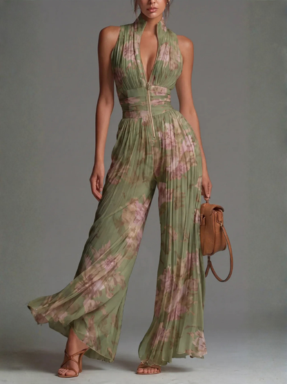 LAURA™ - JUMPSUIT PLISSE ÉLÉGANT
