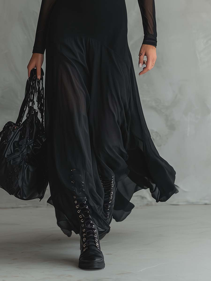 Tilda | Robe Maxi Noire Décontractée