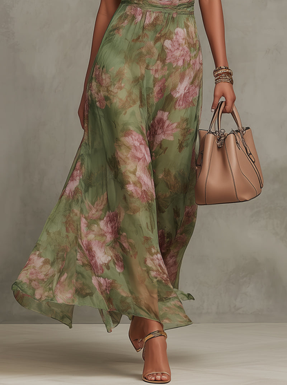 Livia | Robe maxi avec col halter et design élégant