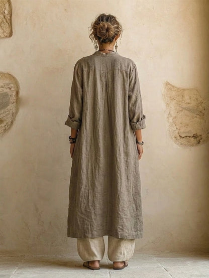 Ensemble Patricia — trois pièces en coton et lin