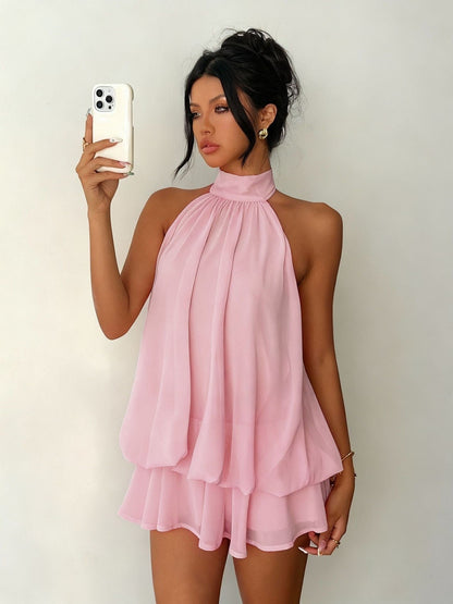 Plume | Mini Robe Légère et Flottante à Superpositions