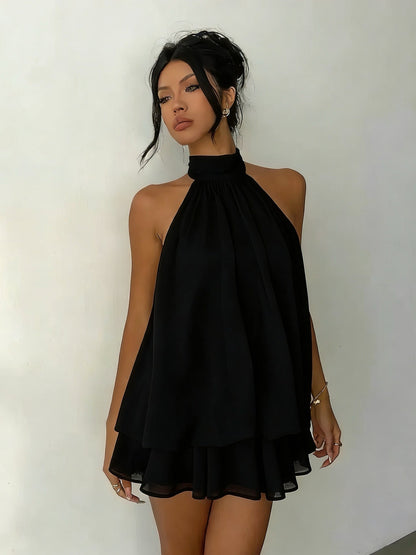 Plume | Mini Robe Légère et Flottante à Superpositions