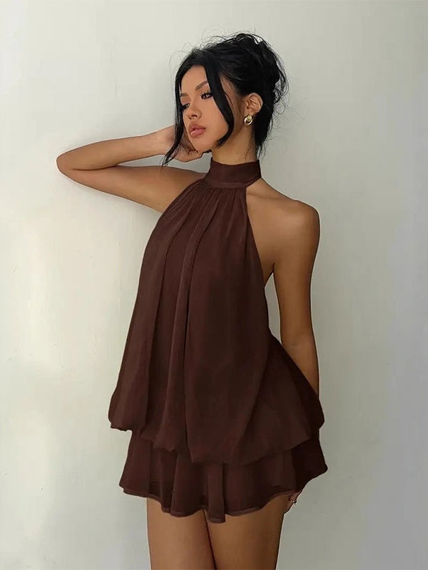 Plume | Mini Robe Légère et Flottante à Superpositions