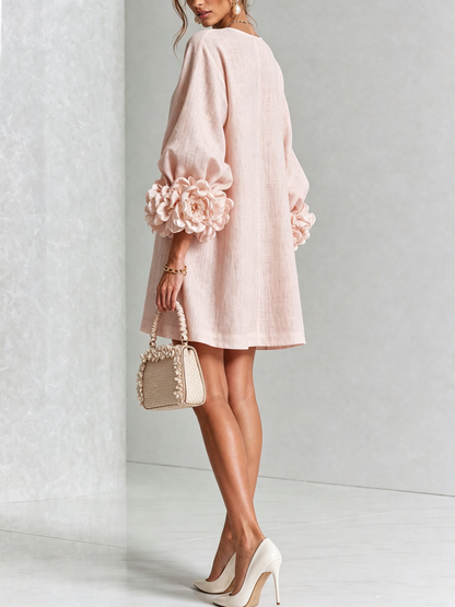 Robe Mini Florale Boutonnée
