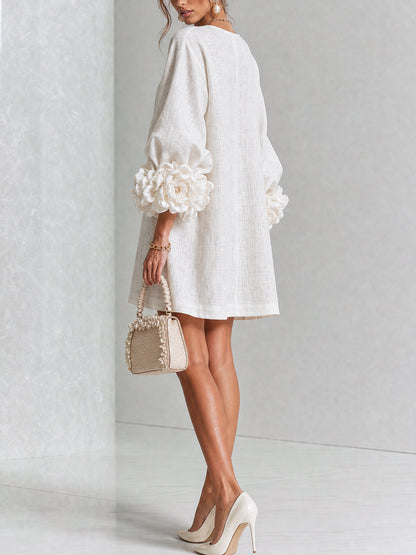 Robe Mini Florale Boutonnée