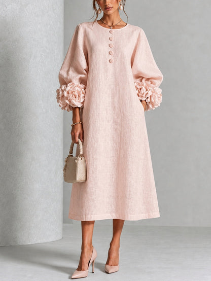 Liliana | Robe Midi Florale Élégante