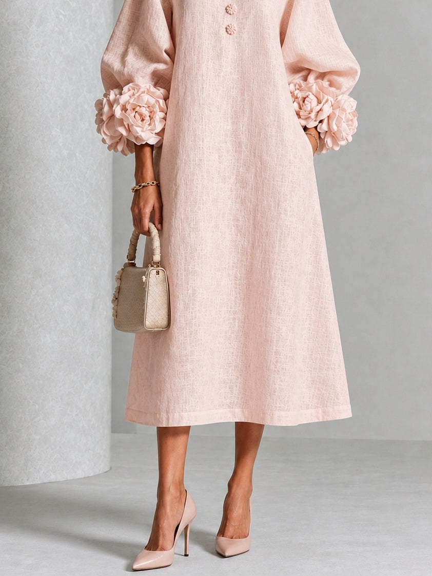Liliana | Robe Midi Florale Élégante