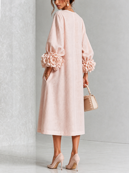 Liliana | Robe Midi Florale Élégante