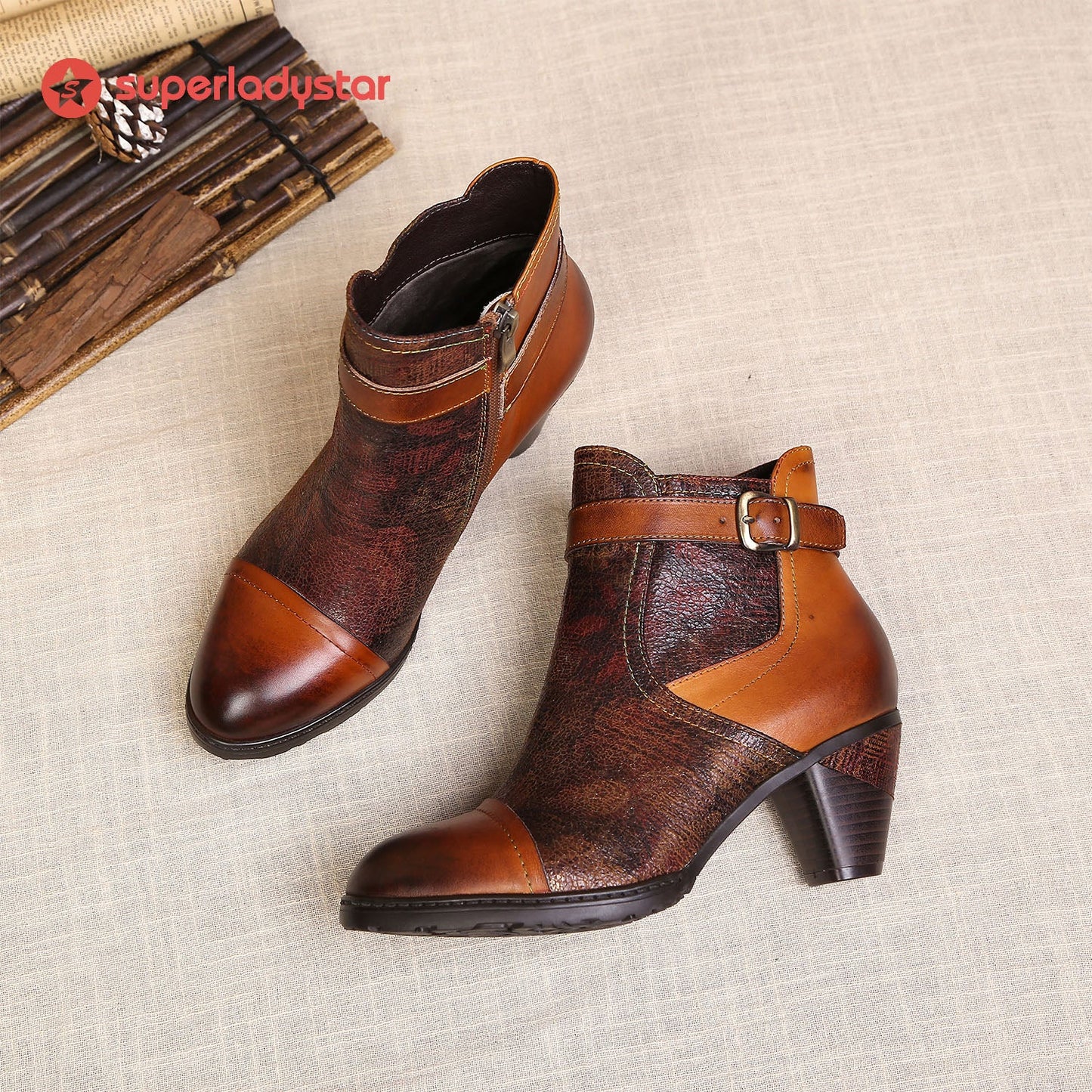 Hand-painted Soft Comfy Ankle Boots