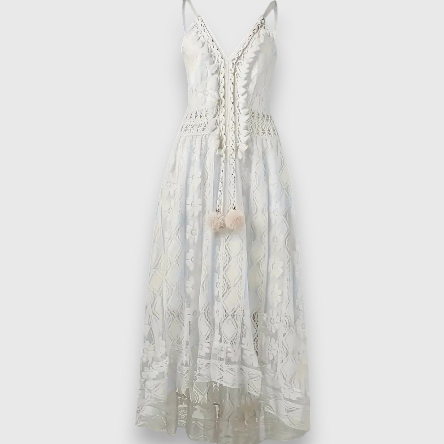 Fleur | Robe longue en dentelle bohème