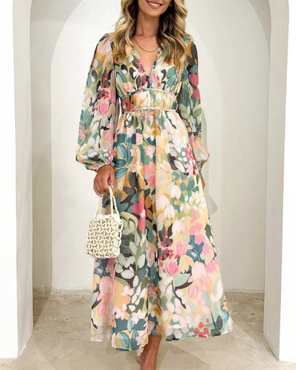 Celine | Robe femme avec motif floral