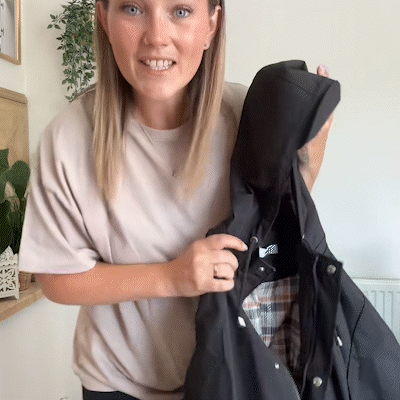 Carlotta Veste de Pluie 3-en-1 – Imperméable avec Capuche Amovible