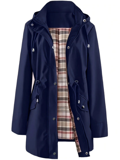 Carlotta Veste de Pluie 3-en-1 – Imperméable avec Capuche Amovible