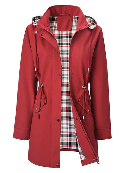 Carlotta Veste de Pluie 3-en-1 – Imperméable avec Capuche Amovible