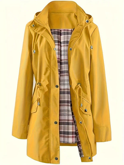 Carlotta Veste de Pluie 3-en-1 – Imperméable avec Capuche Amovible