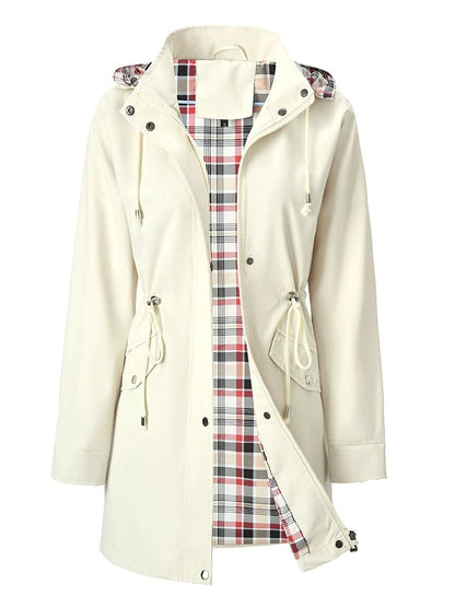Carlotta Veste de Pluie 3-en-1 – Imperméable avec Capuche Amovible
