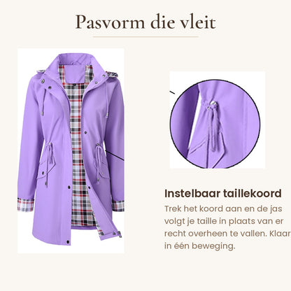 Carlotta Veste de Pluie 3-en-1 – Imperméable avec Capuche Amovible
