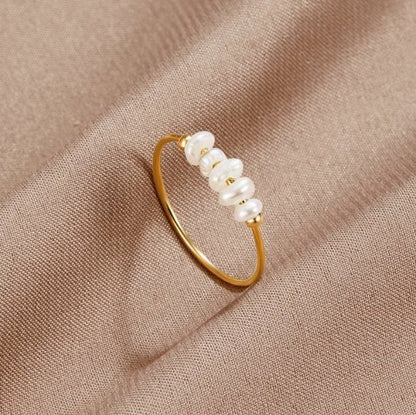 DELACROIX | BAGUE CLASSIQUE AVEC PERLE D’EAU DOUCE