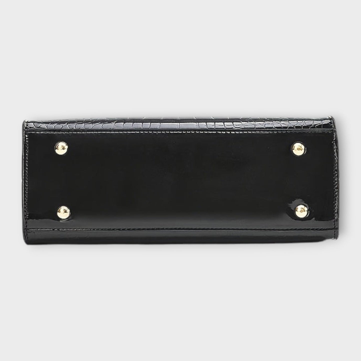 Maison Verdelle - Sac à main avec motif en cuir crocodile brillant